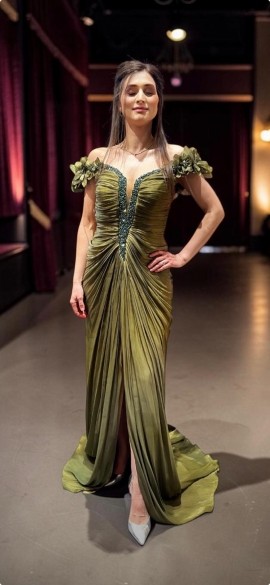 Rochie Carla Kaki
