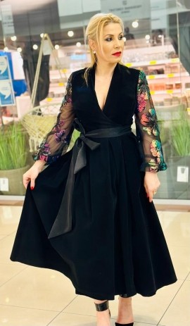 Rochie catifea florala